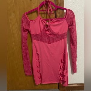 Hot pink dress XS